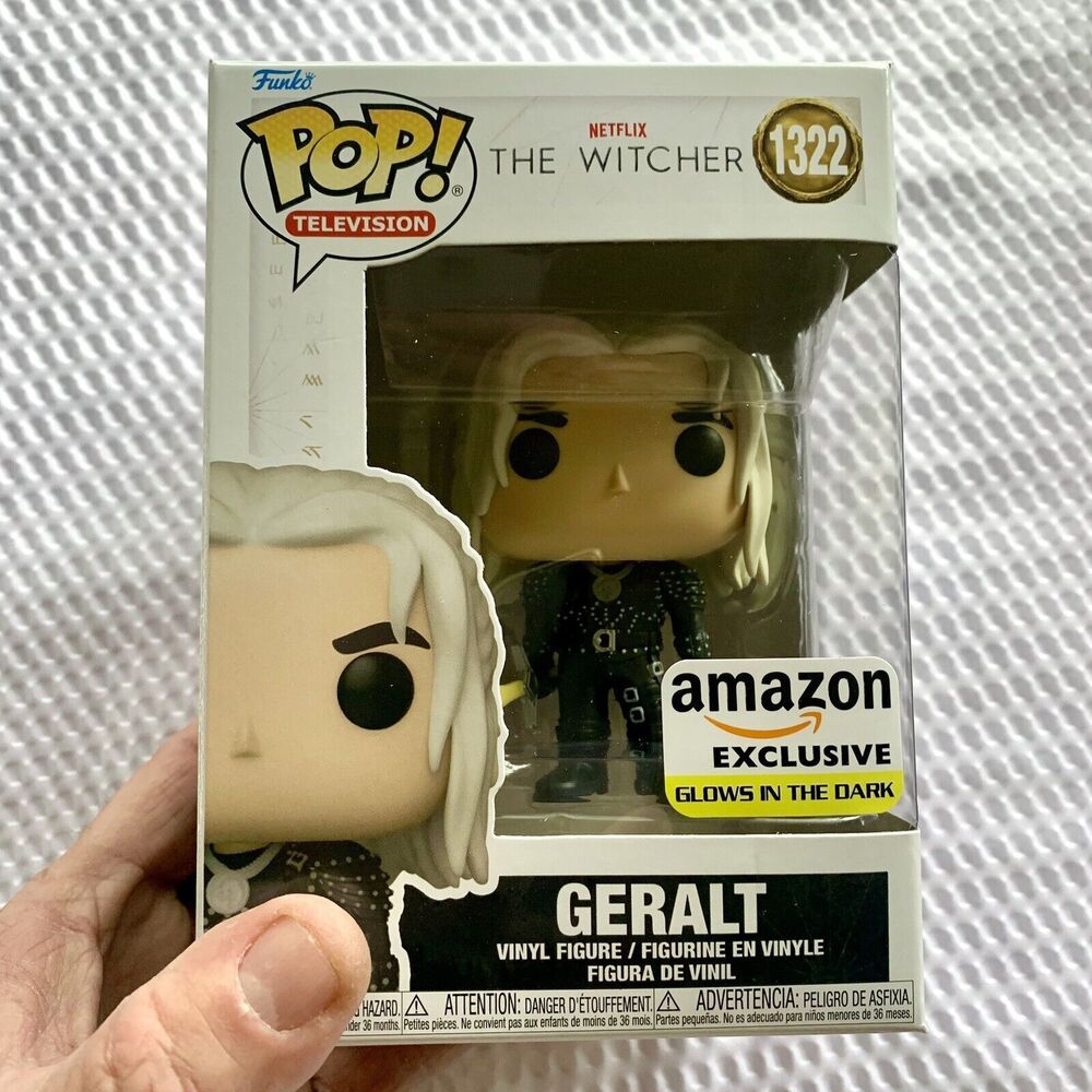 Funko pop - Geralt 1322 - GITD Amazon Exclusive - The Witcher - FREE PROTECTOR